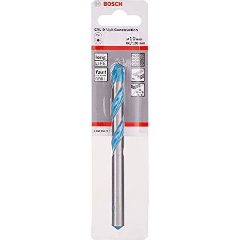 Punta multi materiale 10 mm CYL 9 10x80x120 mm Bosch (1/4)