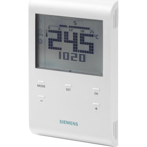 Thermostat ambiance programmable piles AAA SIEMENS RDE100.1
