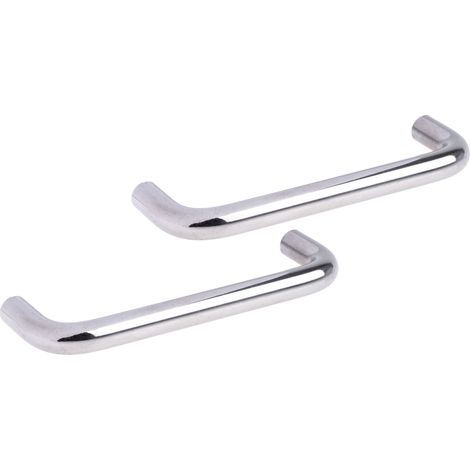 Poignée en Acier inoxydable RS PRO, entraxe 120mm, 129mm x 30 mm x 9mm, Fixations invisibles ( Prix pour Paquet de 2 )