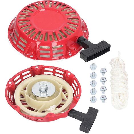 2 professionelle Ersatz-Seilzugstarter für GX120-, GX160- und GX200-Motoren, manueller Seilzugstarter, kompatibel mit Rasenmähern, 2er-Pack (1/4)