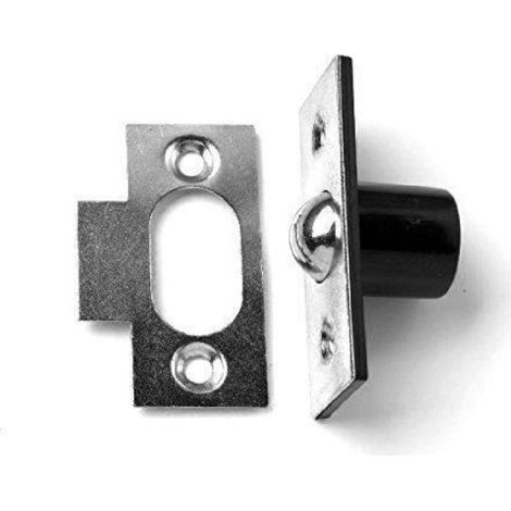 Verrou - Plaqué Nickel - Diamètre 19 mm - Pour Porte Intérieure - Lot de 1