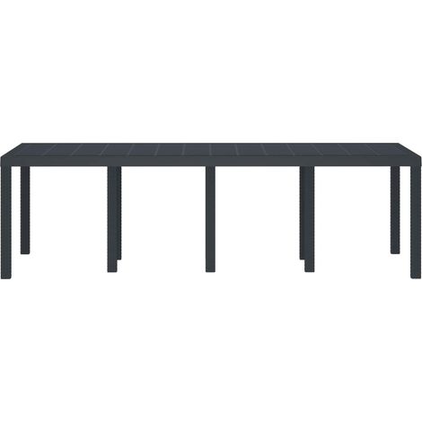 Maison Exclusive - Tavolo da Giardino Antracite 250 x 100 x 73 cm polyrattan (1/4)