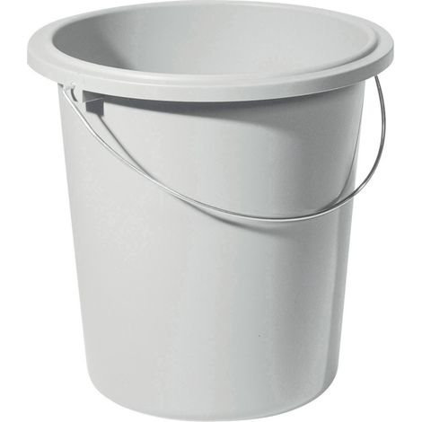 Seau Curver 10L Gris clair
