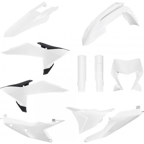 Kit di plastiche Polisport per KTM EXC XC 26, bianche e resistenti (1/2)