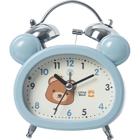 Adorable réveil en forme d'ours et de lapin phosphorescent pour (1/4)