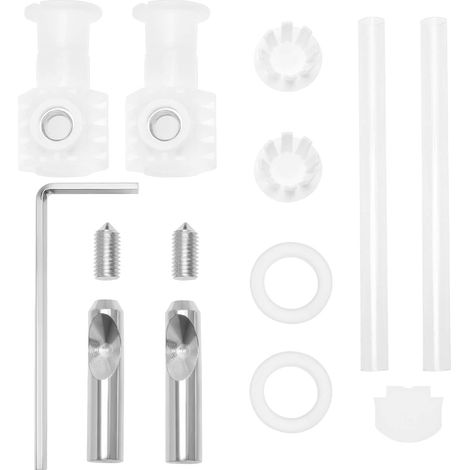 1 Ensemble de Raccords de Montage Siège Toilette Vis Couvercle de Toilette Charnières de Fixation Supérieure en Acier Inoxydable pour Toilettes Suspendues de Couvercles de Toilettes Fermes (1/5)