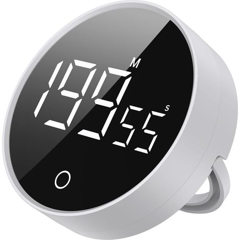 Digitaler Timer, großes, helles Display, 199-Minuten-Countdown, starker Magnet auf der Rückseite, einfach zu bedienen, perfekt für Küche, Klassenzimmer und (1/3)
