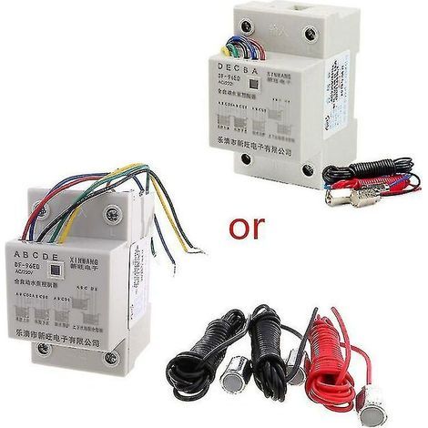 Contrôleur de niveau d'eau automatique 10A 220V – Capteur de hauteur de liquide – Interrupteur de pompe avec 3 sondes – Matériau ignifuge - Df-96ed (1/5)
