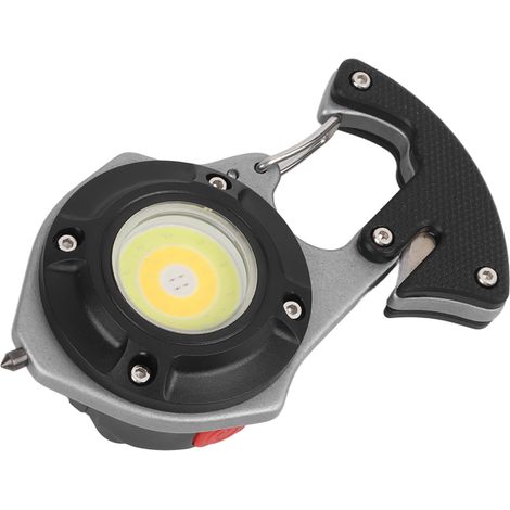 Mini lampe torche LED ultra-compacte avec porte-clés, intensité lumineuse élevée, poids plume, noir + lentille, batterie intégrée incluse, édition exclusive Mexique, portable et pratique (1/5)
