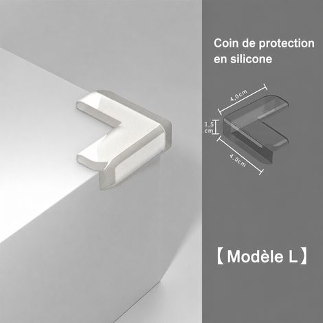 Lot de 8 protège-coins de table en L en silicone souple épaissi 8 16 g – Livraison gratuite