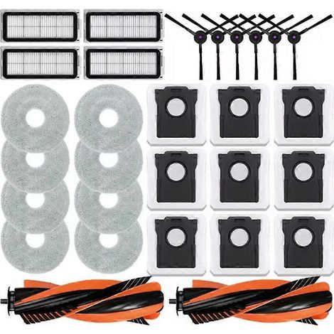 Accessoires pour Cecotec Conga X70 aspirateur robot nettoyeur brosse rouleau principale et brosse latérale sac à (1/5)