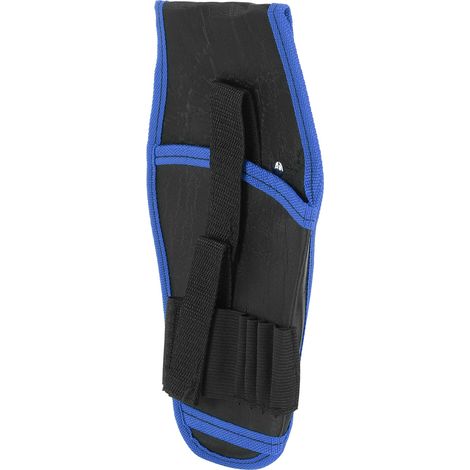 Sacoche porte-outils électrique portable, sac banane multifonction, étui pour perceuse (bleu) (1/5)