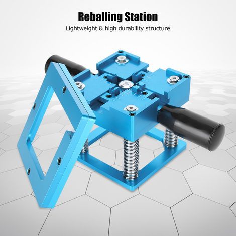 Reballing-Station für Aluminiumlegierungen, universelle Schweißwerkbank mit blauem Griff (1/5)