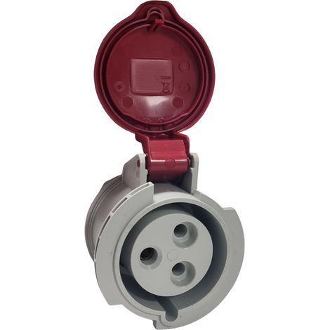 Prise femelle 2P+T 32A étanche IP44 (1/2)