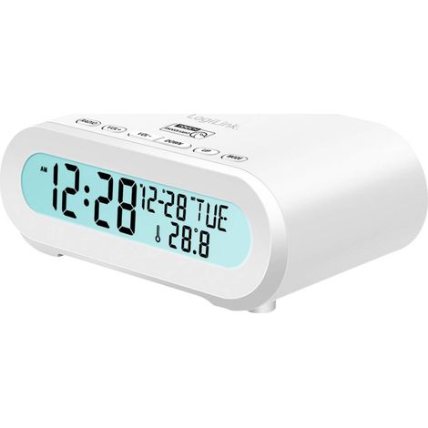 LogiLink SC0121W Radiosveglia FM USB tasti tattili , Funzione allarme Bianco (1/5)