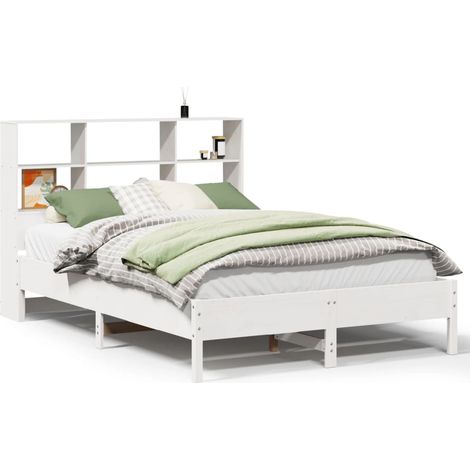 Maison Exclusive - Letto Libreria senza Materasso Bianco 140x200 cm Legno di Pino