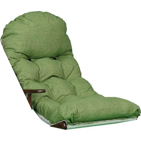 Cuscino imbottito per poltrona sdraio in policotone lusso Verde Pea