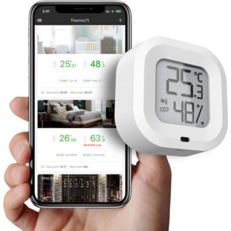 Kabelloser Bluetooth-Thermometer-Hygrometer-Sensor mit Alarmbenachrichtigung