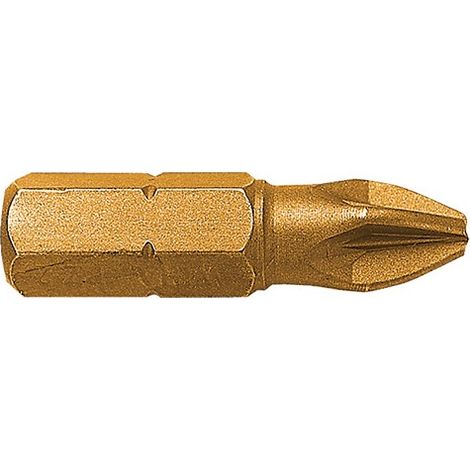 Embout de vissage série courte 1/4'' - POZIDRIV® TITANE Classic PZ N°3 Long. 25 Boite de 15
