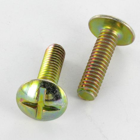 Vis Poelier Fendue En Croix M8X40 Bichromaté (1/3)