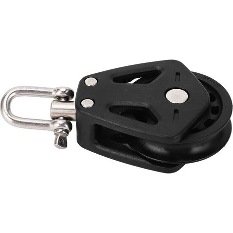 Poulie simple, poulie de levage fixe en nylon et acier inoxydable pour voilier, bateau, yacht ou canoë (1/5)