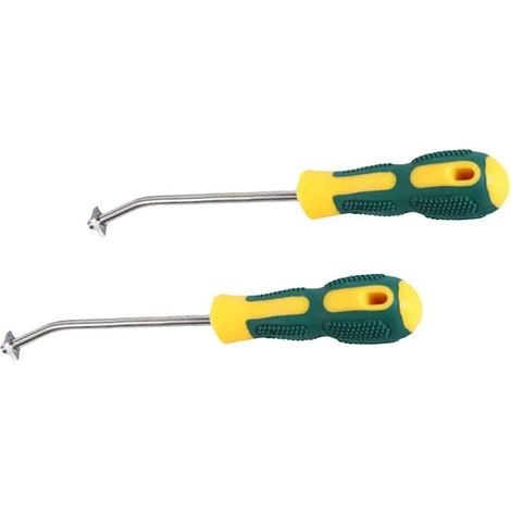 Lot de 2 outils de nettoyage de carrelage, racloir à mastic, racloir à mastic, lame en alliage d'acier tungstène (1/5)
