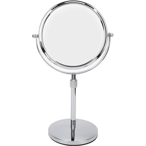 Tabletop Makeup Mirror Home 7 Inch Height Adjustable Double Sided 3X Magnification Vanity Mirror (1/5)