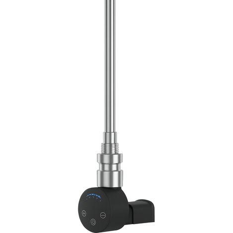 Radiateur électrique pour radiateur de salle de bain SLX 200 W noir avec cache LUXRAD