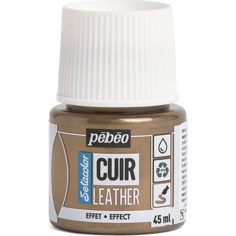 Peinture cuir - Setacolor - Métal Bronze - 45 ml - Plusieurs coloris disponibles - Acrylique