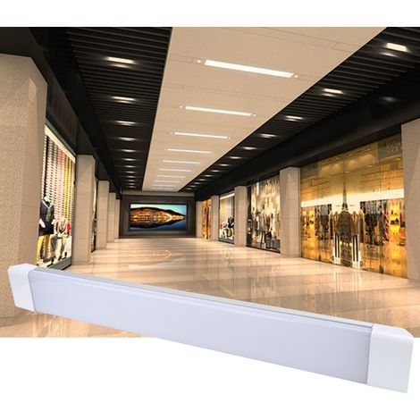 Réglette LED étanche IP65, résistante aux intempéries et non corrosive, pour garage ou atelier, 4000K, 60 cm, 27 W, AC185-260 (1/5)