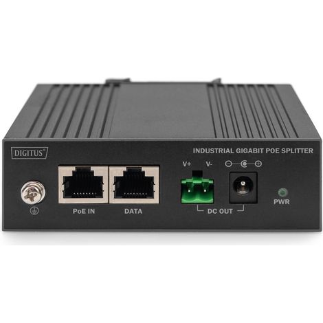 Digitus Digitus Splitter PoE Gigabit Ethernet, industriale, 60W