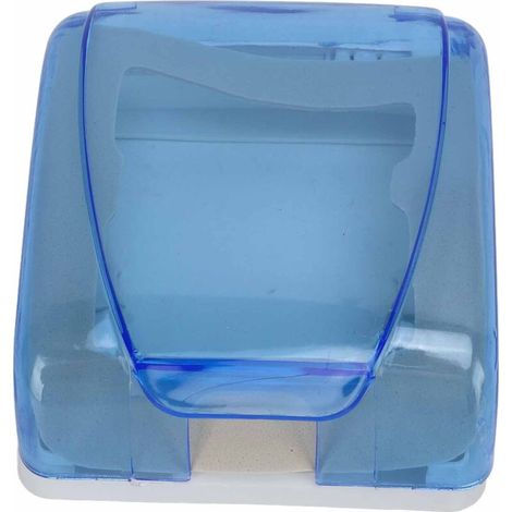 Boîtier de Protection Étanche Universel Type 86 pour Interrupteur Mur - Transparent, Salle de Bain, Bleu (1/5)