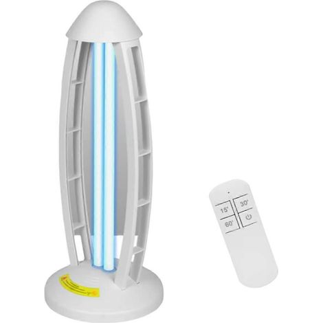 Lampe germicide ultraviolette 38 W, ampoule UVC avec ozone, pour la maison et le bureau (prise américaine). (1/5)