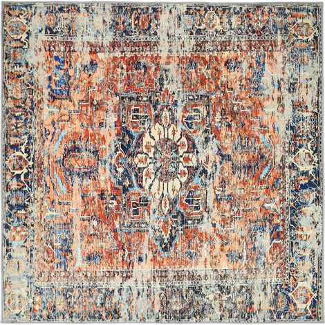 Teppich ORIZ Orange 200 x 200 cm 100% Polyester vidaXL (1/4)