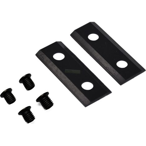 2 X 6,4 CM lame de broyeur / déchiqueteur à bois pour PARKSIDE 2400 2500, Swing 1200 1600 / LE0L02 SK5