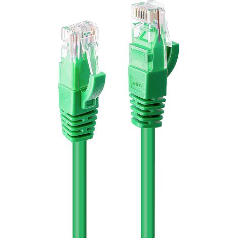 LINDY 48050 RJ45 Patchkabel CAT 6 U/UTP 5.00 m Grün 1 St.