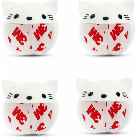 Lot de 4 charnières pivotantes, sans cadre pour porte en verre - Noir - Clips de porte en verre en acier inoxydable avec broche réglable - Kit de remplacement pour porte en verre de 5 à 6 mm, (1/5)