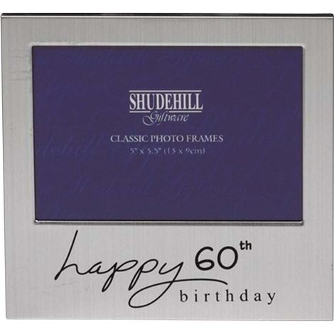Cadre Photo 12,7 x 7,6 cm 60E Anniversaire Occasion Cadeau 72260, Style 1