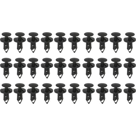 Lot de 30 attaches de pare-chocs en nylon pour pare-chocs et rivets universels de 8 mm pour remplacement de clips de pare-chocs et de garde-boue (1/5)