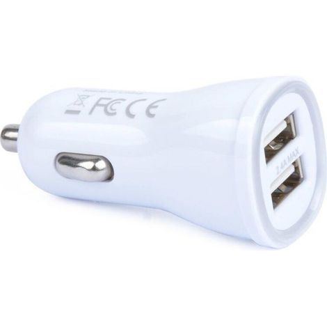 5V/2.4A car charger with two USB ports and LED indicator. - AquaForge (1/5)
