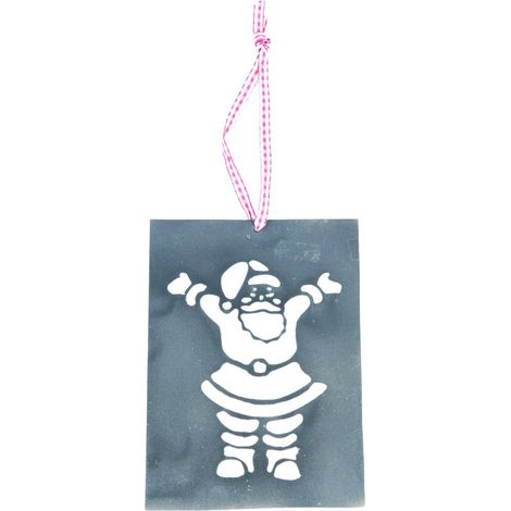 Plaque à suspendre Noël en métal (Lot de 2) (1/3)