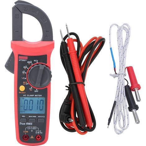 UNi T UT202+ Portable HandHeld Automatic Range True RMS Clamp Meter with LCD Display (1/5)