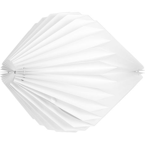Abat-jour Suspendu Design Géométrique Simple en Papier et Métal de Style Nordique Pratique à Utiliser, pour Décoration de Maison et Présents de Pendaison de Crémaillère (1/5)