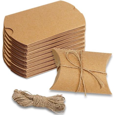 Kissengeschenkbox 50 Stück Verpackungsboxen Geschenkboxen Kleine Boxen Kartonboxen Festliche, faltbare Geschenkbox Geschenkbox Keksdose Leckereie (1/5)