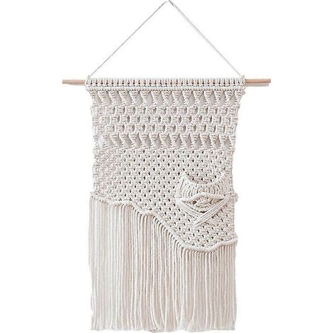 Handgewebter Boho-Wandteppich, handgewebtes Kunsthandwerk, Ornamentdekoration