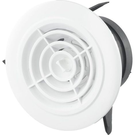 Verstellbarer ABS-Deckenlüfter, runder Lüfter für Badezimmer, Büro, Schlafzimmerwand (125 mm) (1/5)