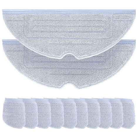 Lot de 12 lingettes de nettoyage pour aspirateurs robots Xiaomi Roborock séries S7, S7+, S7 MaxV, S7 MaxV Plus, S7 MaxV Ultra et Q7 Max+. (1/5)