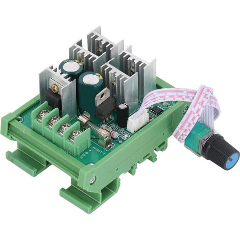 Contrôleur de vitesse pour moteur CC 30 A, 10 V-55 V, 25 kHz, avec interrupteur de commande réglable et bouton de réglage de la vitesse (1/5)