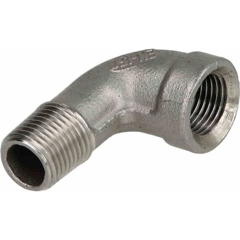 Coude inox à visser MF3