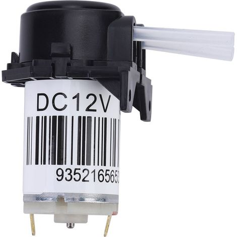 Pompe péristaltique miniature auto-amorçante à angle droit avec tube en silicone, adaptée à une utilisation en laboratoire (12V) (1/5)